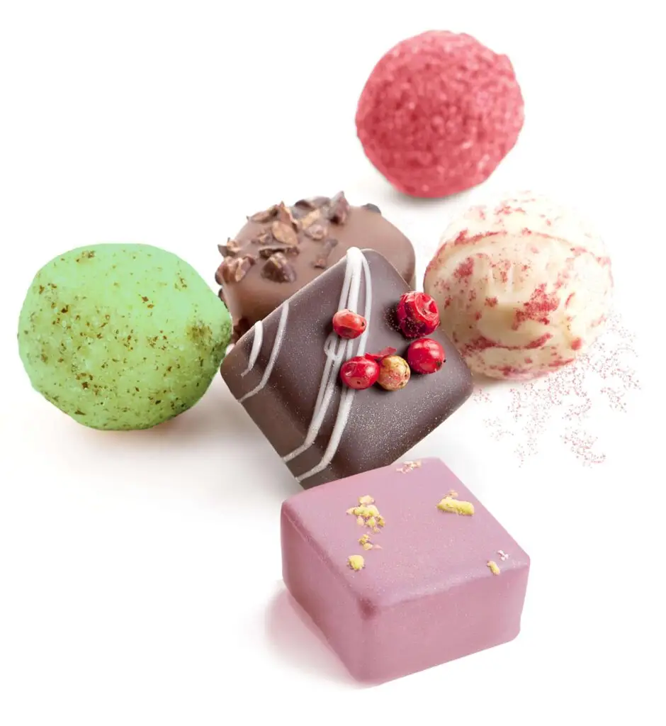 Selbstgemachte Pralinen aus der Backstube.